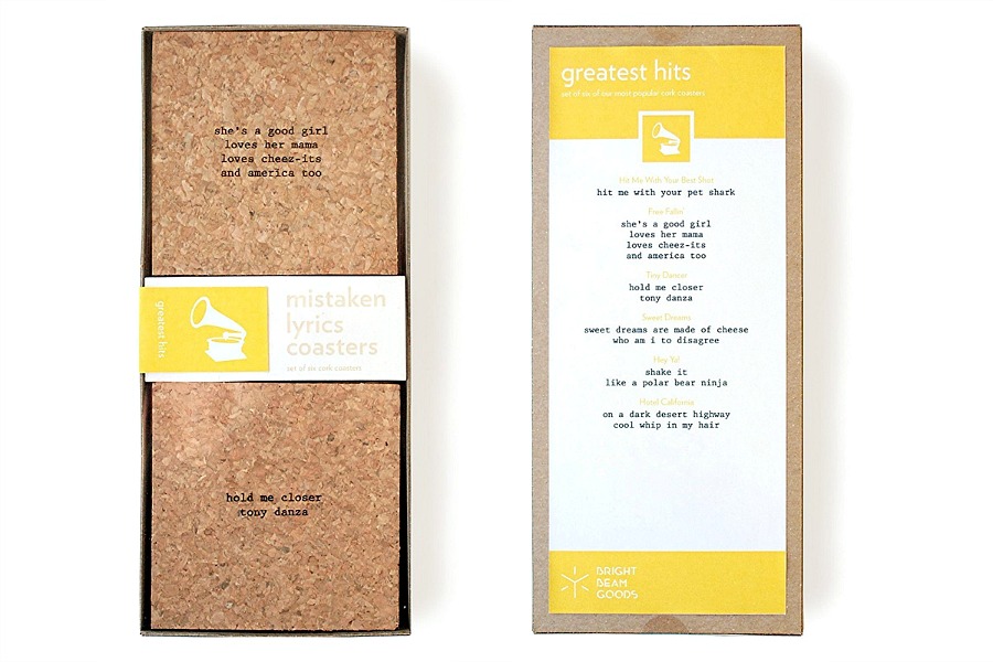 mistaken lyrics coasters
