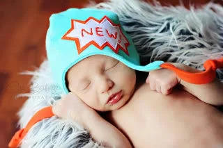 The cutest baby beanies ever. Or maybe the second cutest...