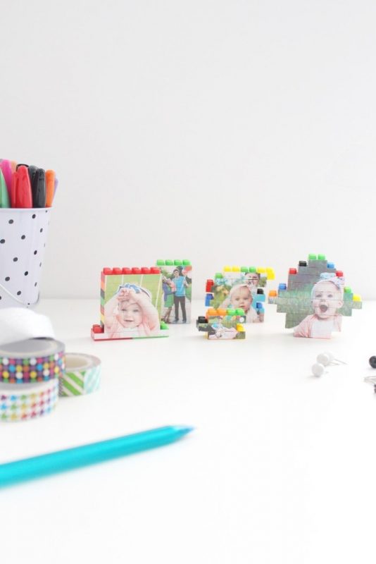 Creative DIY Father's Day gifts that kids can help make: LEGO Photo Puzzle by A Joyful Riot