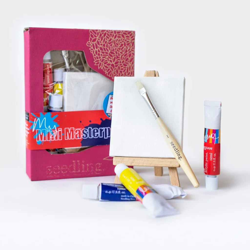 Paint your own mini masterpiece kit from Seedling: Great preschool birthday gift ideas under $15