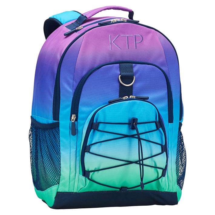Cool backpacks for tweens and teens: Ombre Personalized backpack from Pottery Barn Teen