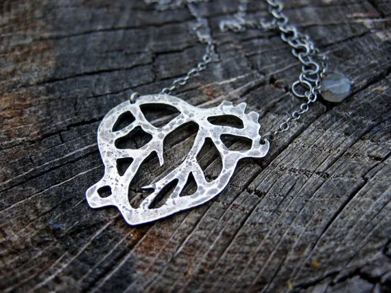 The pendant with real heart