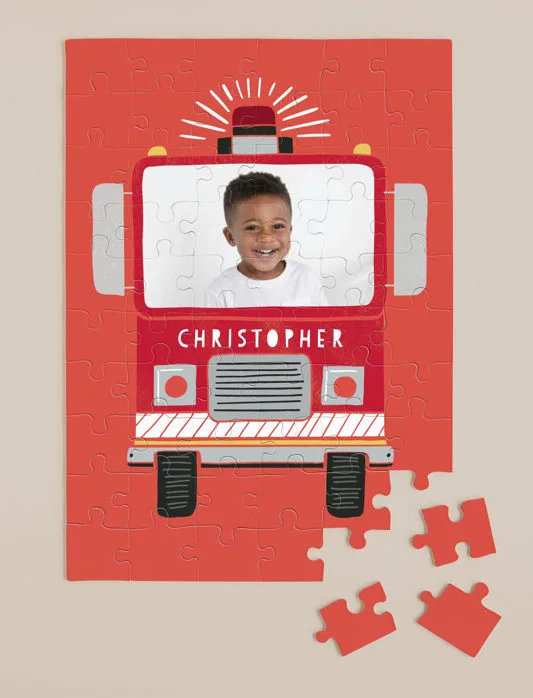 Insert your own photos in this personalized Peekaboo Puzzle from Familiar Faces Toys