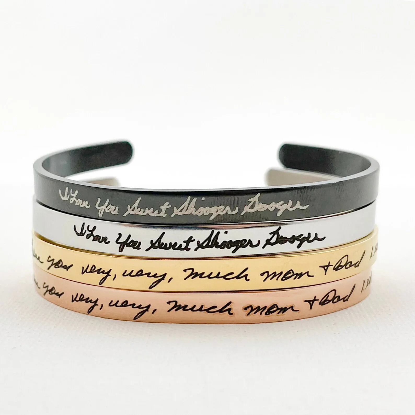 Personalized bracelet from a child's handwriting: Mother's Day gifts for Grandmas