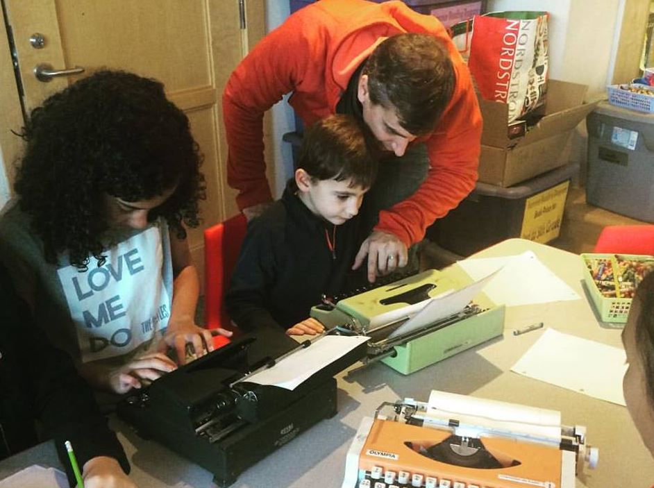 Another great way to give back is to organize a family letter writing event to your elected officials and teach kids that their voices matter.
