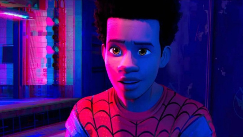the diversity of 2018 film heroes: Miles Morales in Into the Spider-Verse 