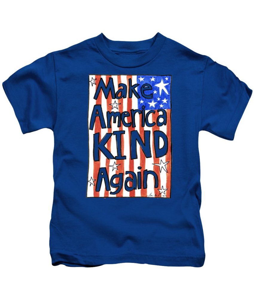  Progressive 4th of July tees for kids and adults: Make American kind again 4th of July tee | Fine Art America