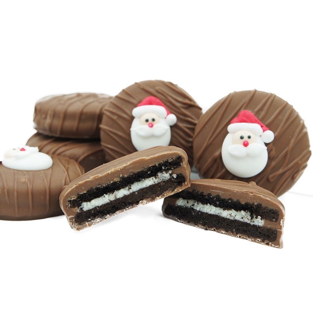 Chocolate Santa Oreos from Philadelphia Candies: Stocking Stuffers supporting indie shops