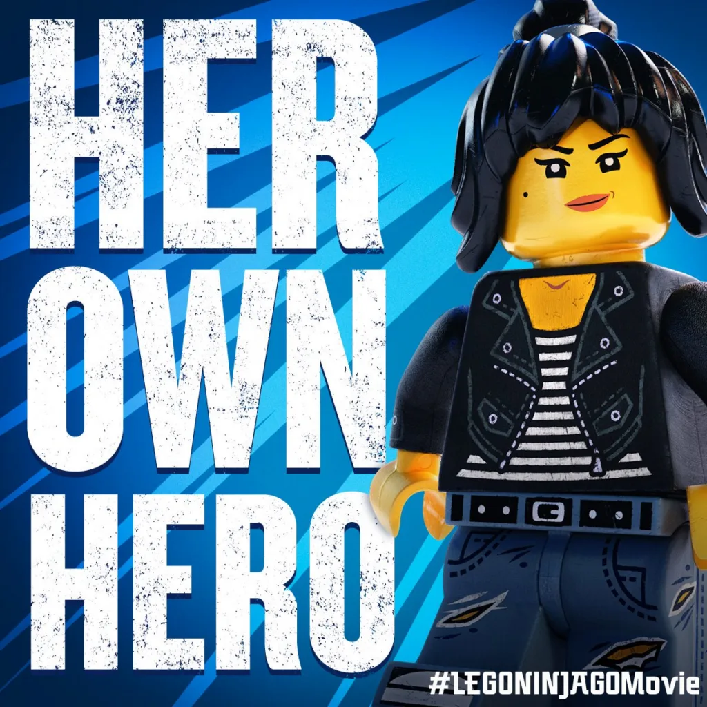 Nya from the LEGO Ninjago Movie voiced by Abbi Jacobson: A great female heroine