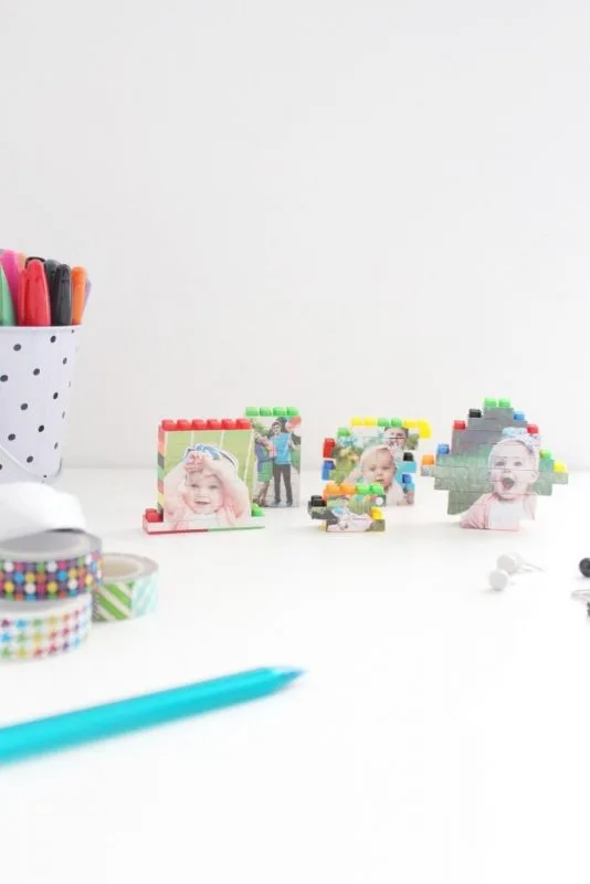 Creative DIY Father's Day gifts that kids can help make: LEGO Photo Puzzle by A Joyful Riot