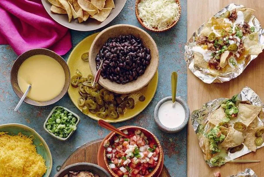 Game Day Nacho Bar Party ideas from What's Gaby Cooking