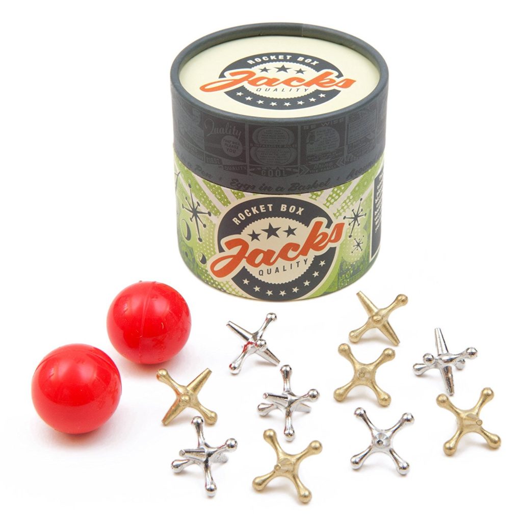 50 screen free activities for kids over the summer: Pick up a box of jacks. It's still fun!