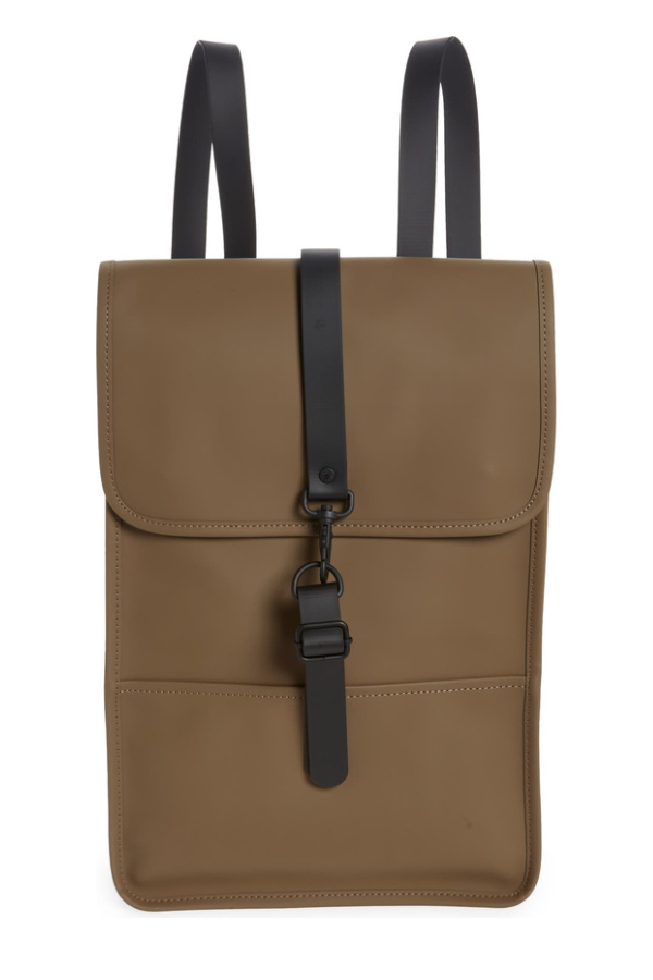 Rains waterproof buckle backpack is a great choice to protect all those gadgets teens are carrying to school