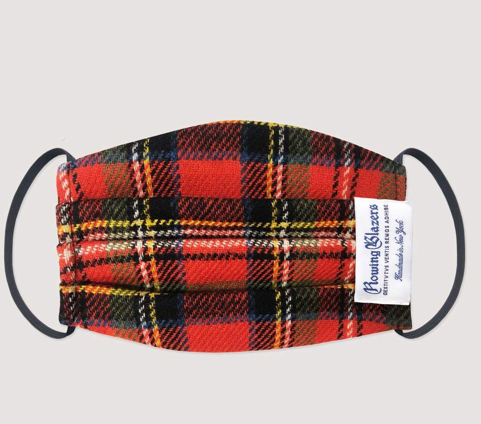 Best gifts for men: Tartan Plaid Face Mask from Rowing Blazers | Small Business Holiday Gifts 2020