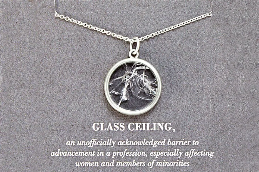 This shattered glass ceiling necklace is one of our favorite feminist Mother's Day gifts