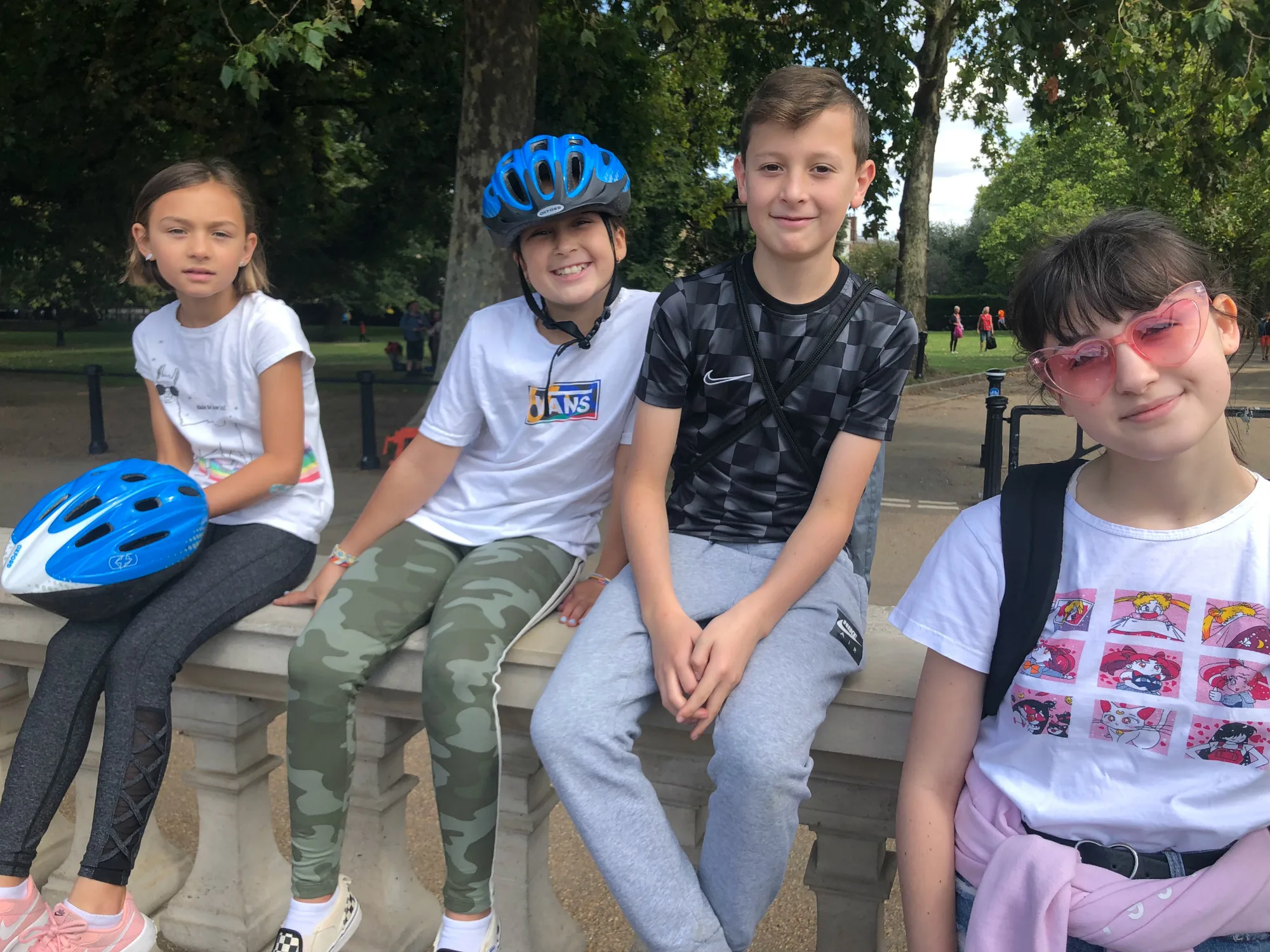 London with teens: Fat Tire bike tour