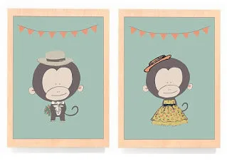 Animal themed nursery prints with a French accent