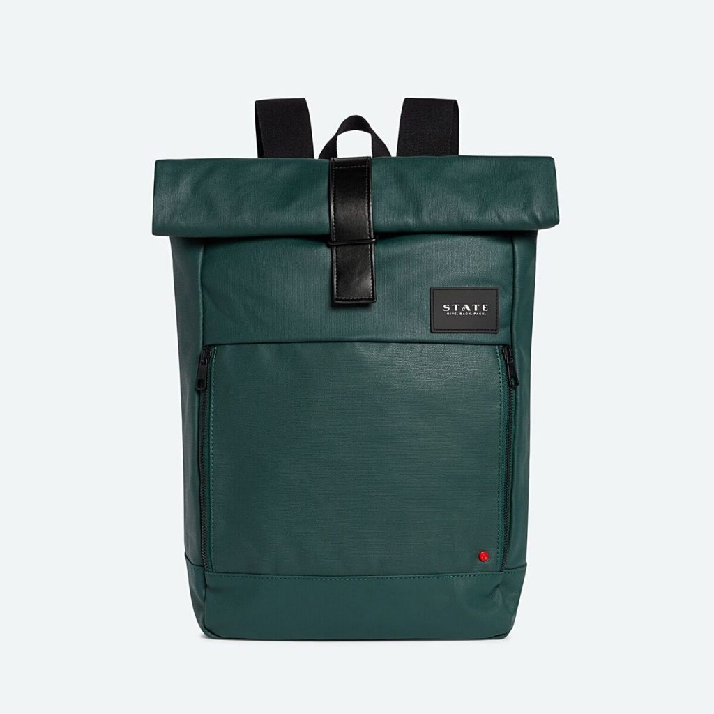Cool backpacks for tweens, teens and big kids: State Rolltop Colby Backpack in Coated Canvas