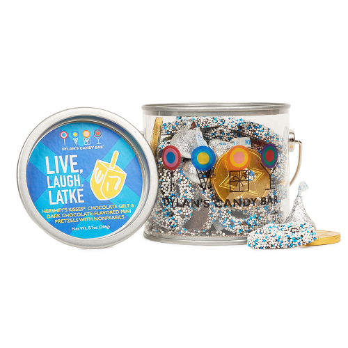 Cool Hanukkah gifts for kids: Hanukkah treats paint can from Dylan's