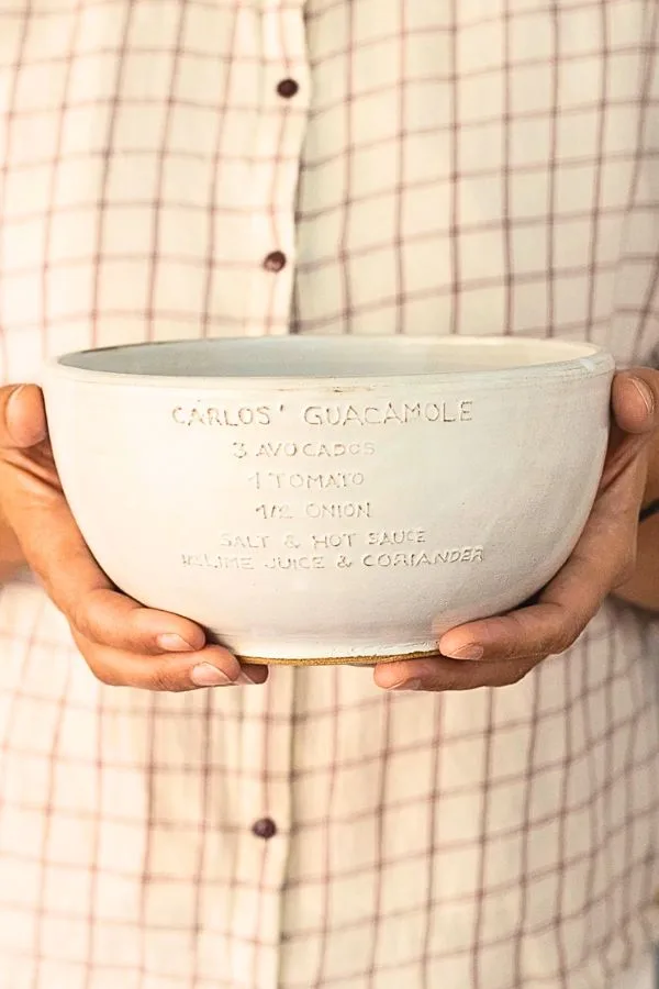 Custom Medium mixing bowl - Your Family Recipe Ceramic Bowl - Handwritten recipe gift- Personalized bowl Best Etsy Gift