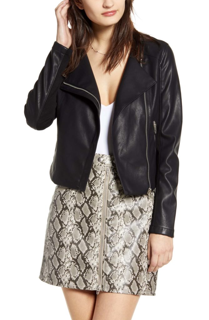 Fall fashion trends on sale: Faux leather moto jacket | Nordstroom