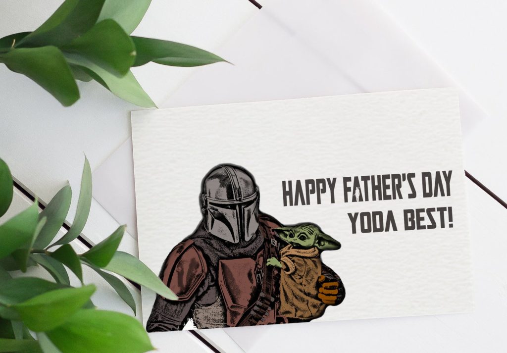 Funny Father's Day cards | Baby Yoda card by LoveKNeis