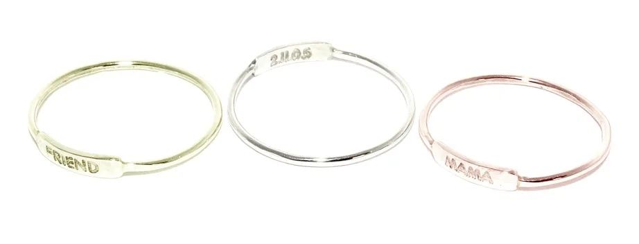 julian and co custom nameplate rings