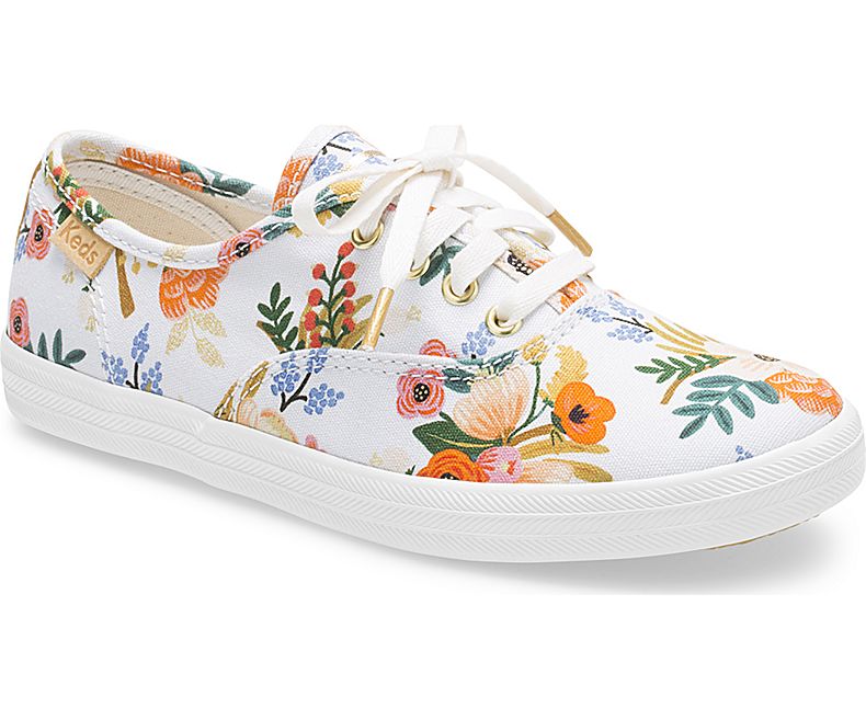 Rifle Paper's floral Keds collab for women and kids