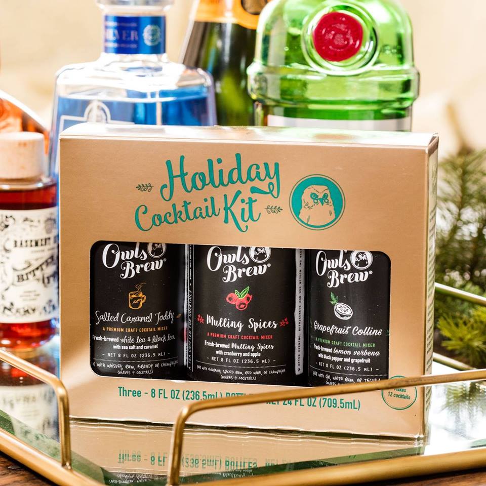 Thanksgiving hostess gifts | owl's brew cocktail mixers