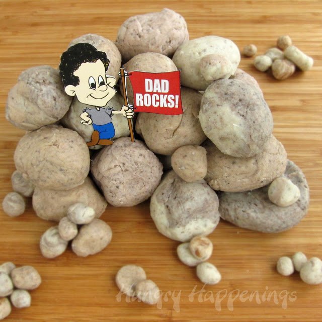 Easy Father's Day crafts for kids: Such a clever recipe from Hungry Happenings to show dad how much he rocks 