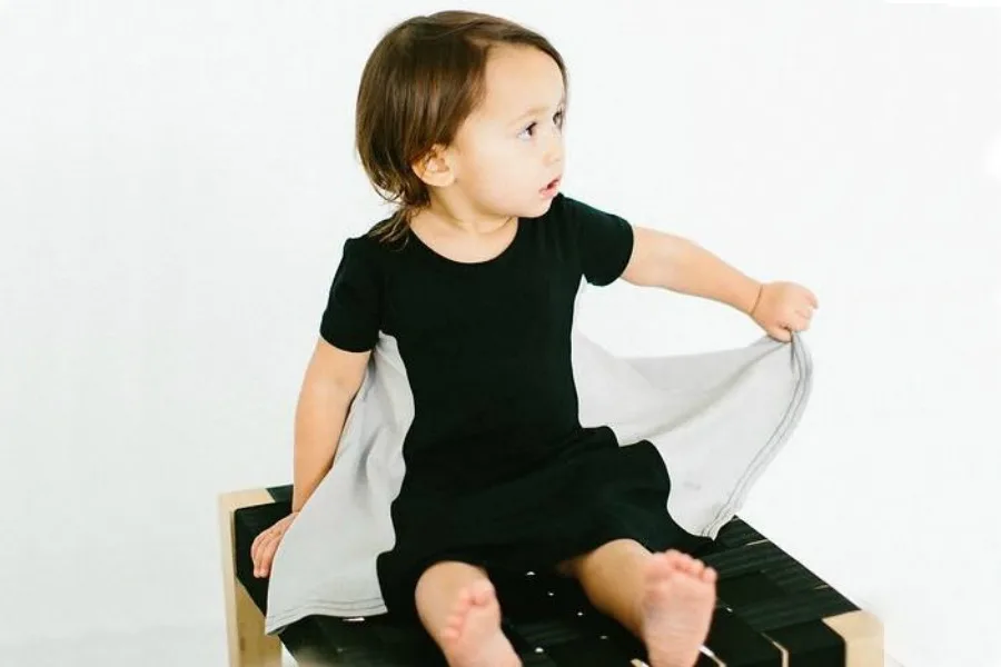 An adorable, US-made black toddler swing dress + more on sale from Will and Ivey