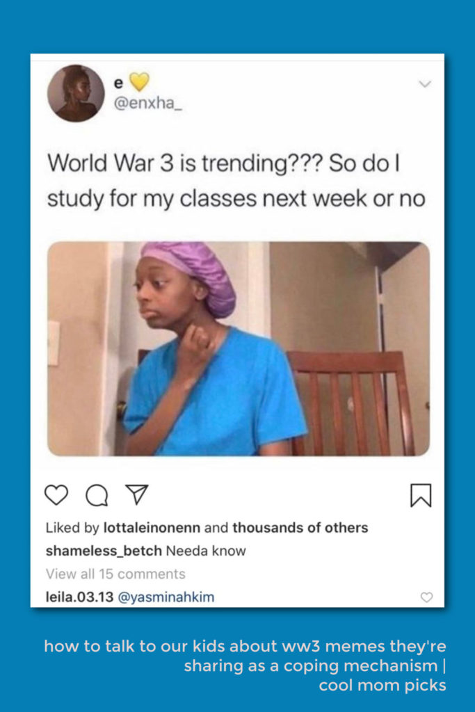 WW3 memes on social media: How our kids are coping with fear of war, and how to talk to them about it