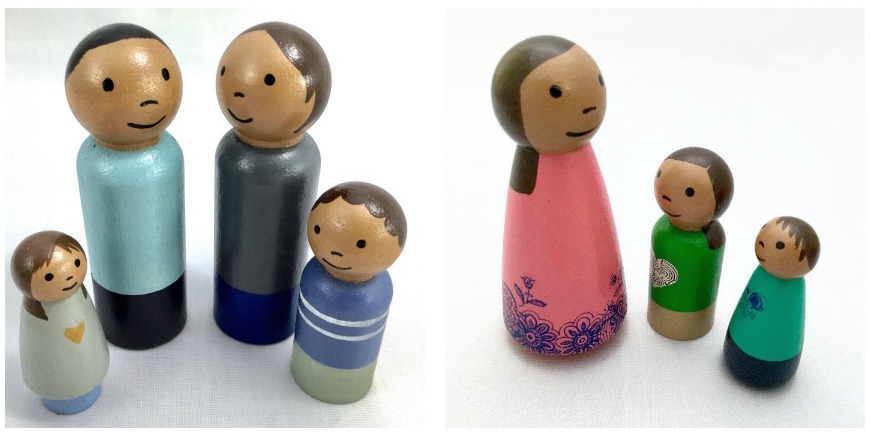 Diverse dollhouse dolls | Scribble Bot Studio