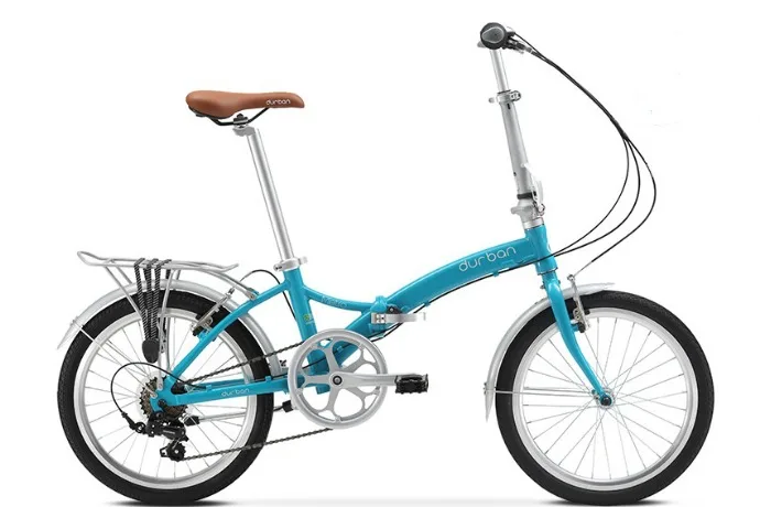 Durban Metro Special Edition Turquoise foldable bicycle for adults and big kids