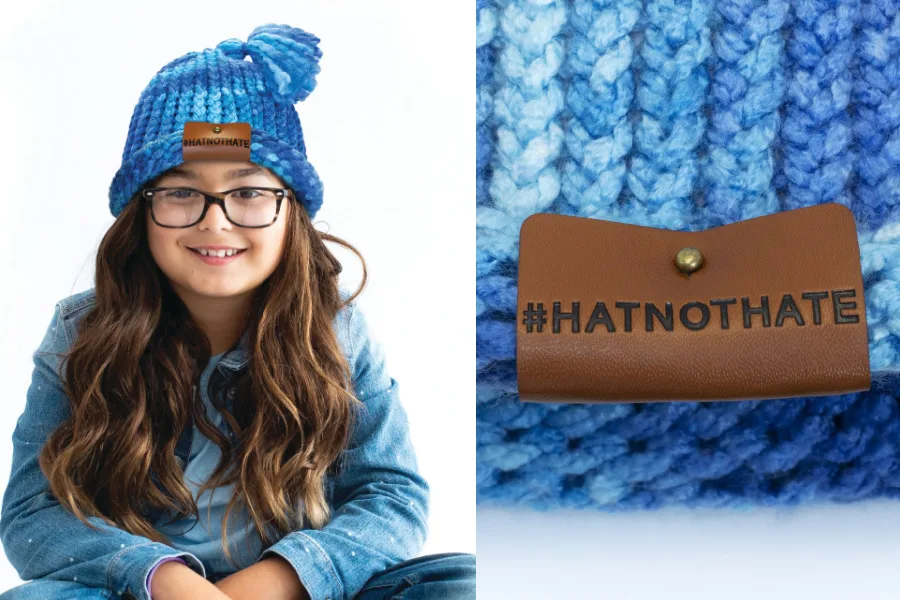 The Hat Not Hate craft kit for kids lets them promote anti-bullying with two hats: one they make for themselves, one they give to a friend