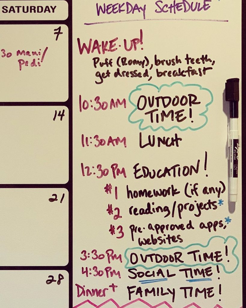 Homeschool schedules for home learning: Balancing schedule and flexibility via Dara Obbard 