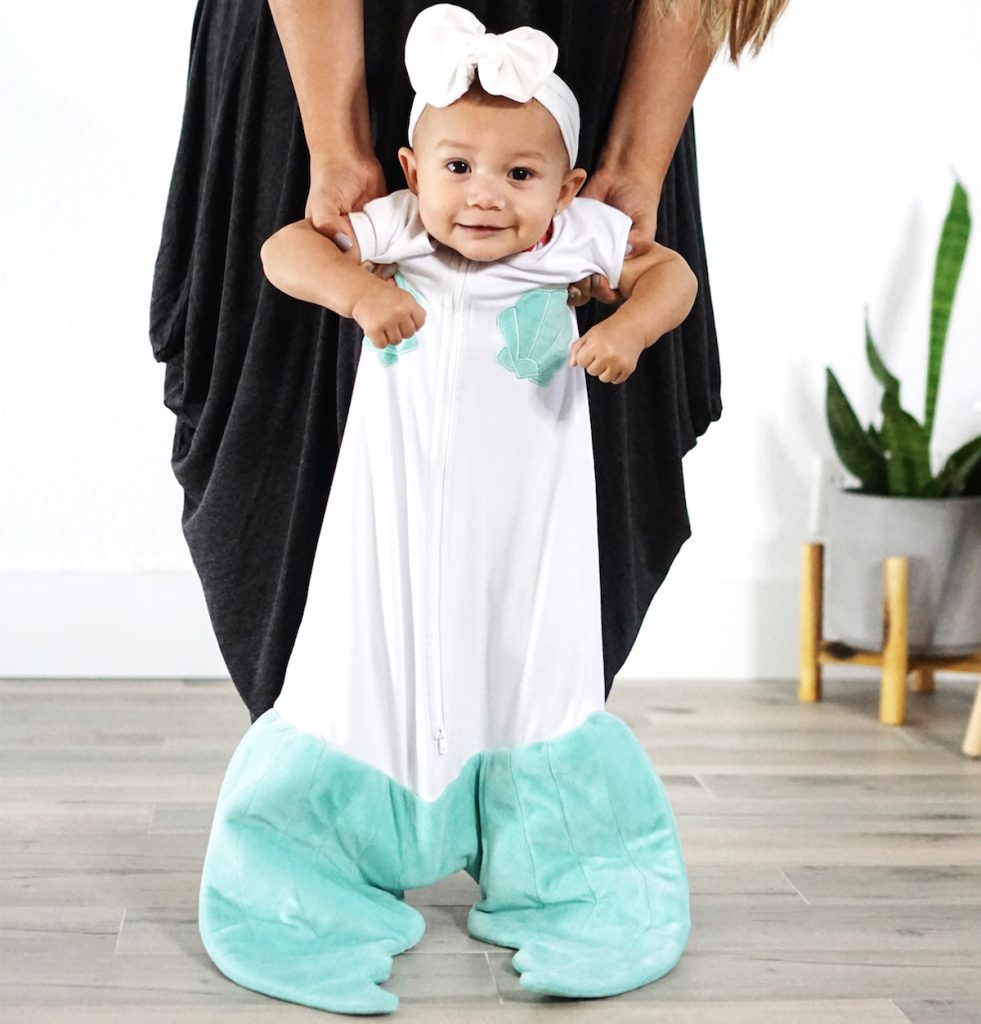 Mermaid tail baby sleep sac by Blankie Tails: Best baby shower gifts under $50