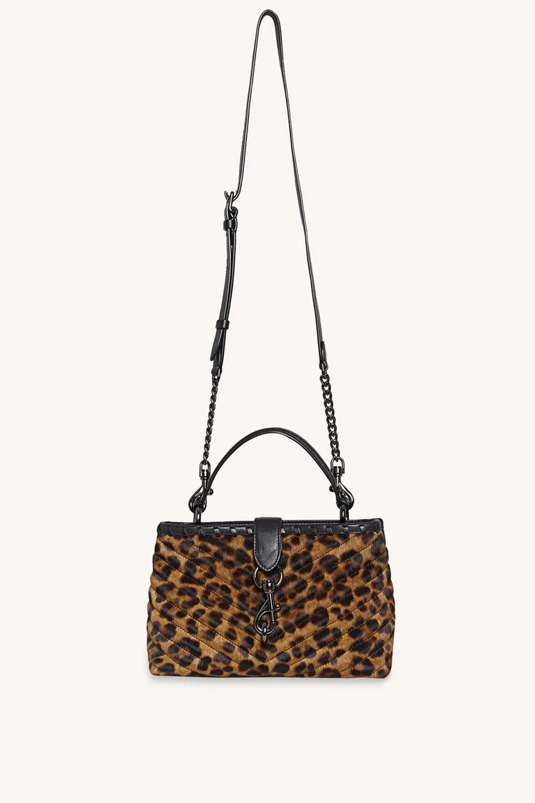 Rebecca Minkoff leather satchel bag with a practical shoulder strap, now on sale!