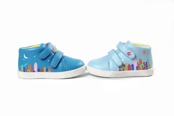 Funky mismatched shoes from George & Georgette, with an important social mission too.