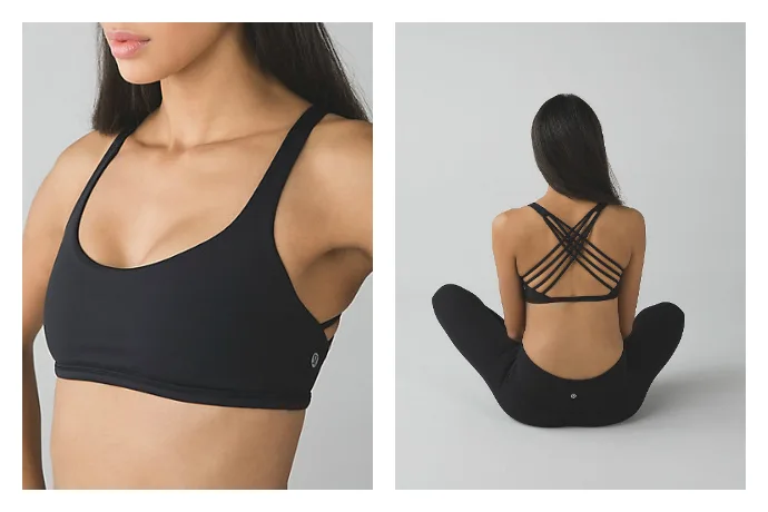 I just can't get over the gorgeous open back of this Free to Be Lululemon bra.
