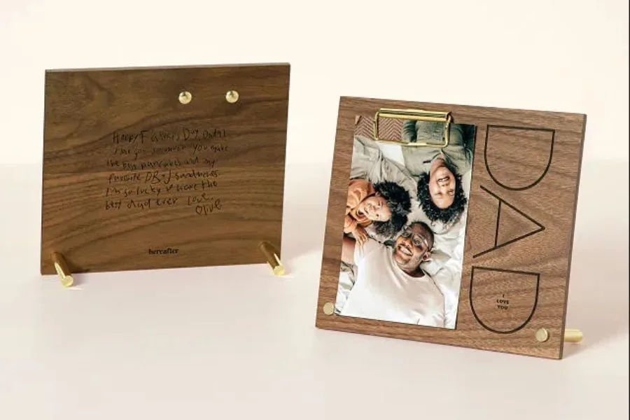 Unique Father's Day gifts from Uncommon Goods, like this personalized frame from the kids.