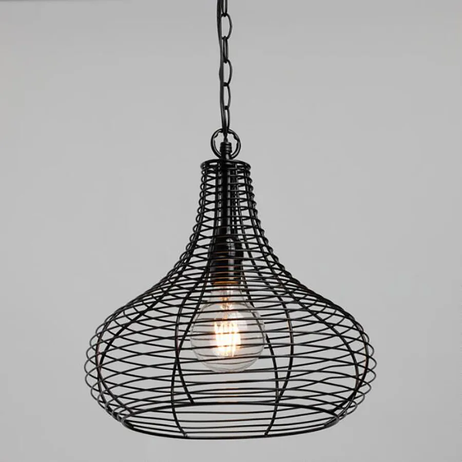 Outdoor Lighting Ideas: Wire Teardrop Solar Pendant from World Market