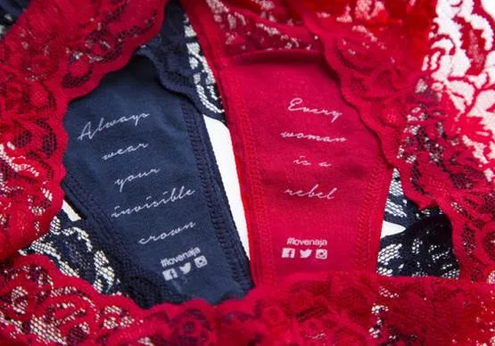Naja custom hidden message panties printed with your own love letter