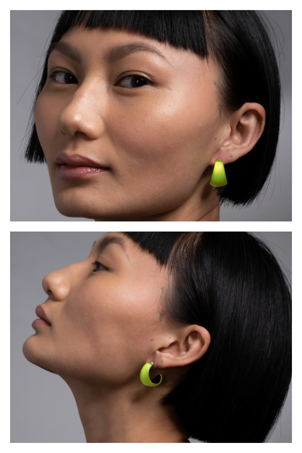 Lime green style picks: Alexis Bittar neon yellow huggie hoops