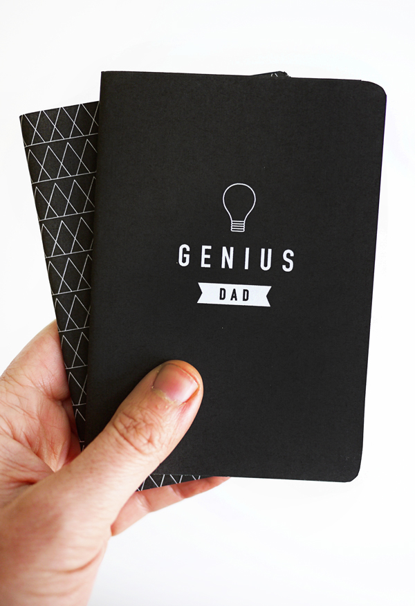 Free, fun Father's Day printables: Free Father's Day Notebook Covers by Oh Happy Day