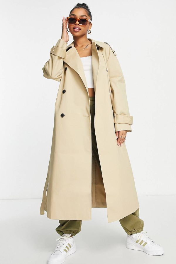 Stylish trenches for fall: ASOS long line trench coat is so modern with that extra long length, in 5 perfect colors