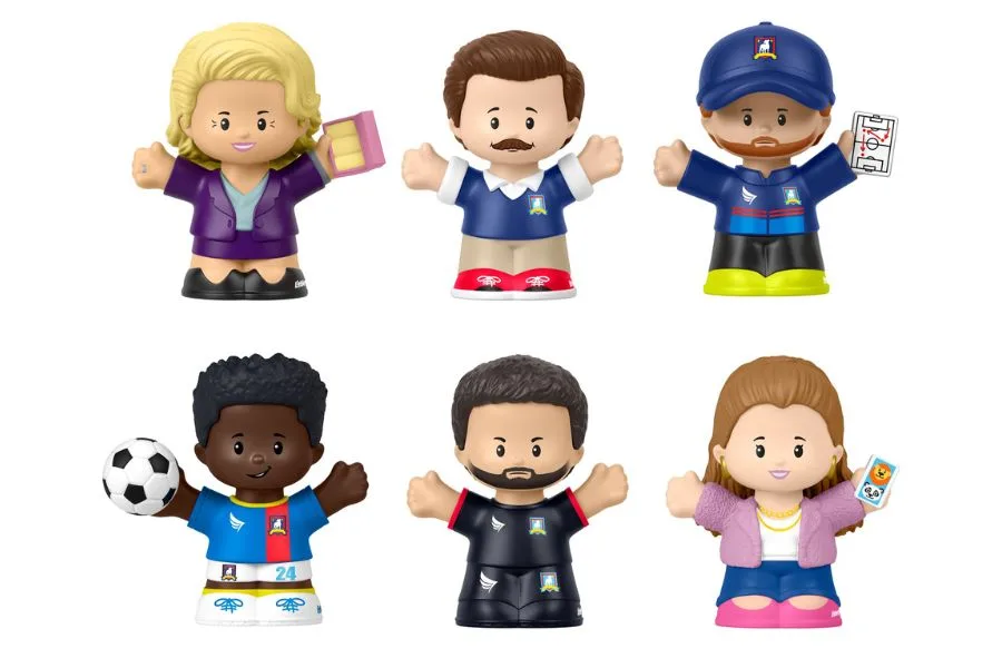 Grab your own set of the new Ted Lasso Little People figurines from Fisher-Price