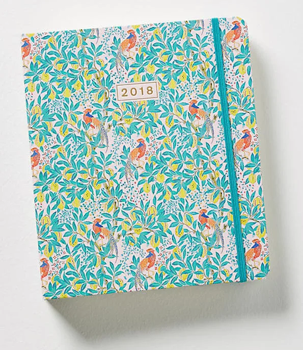 Best 2018 planners: Liberty for Anthropologie Peacock Orchid Planner
