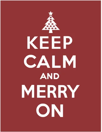 Happy happy and merry merry.