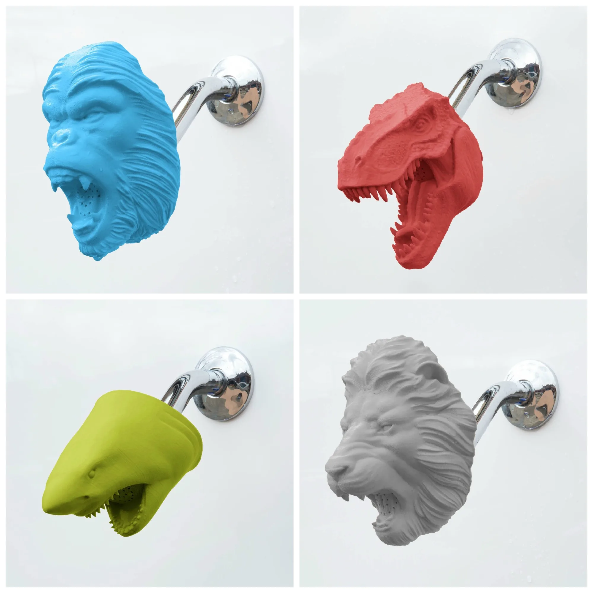 Get wild with Zooheads shower heads.